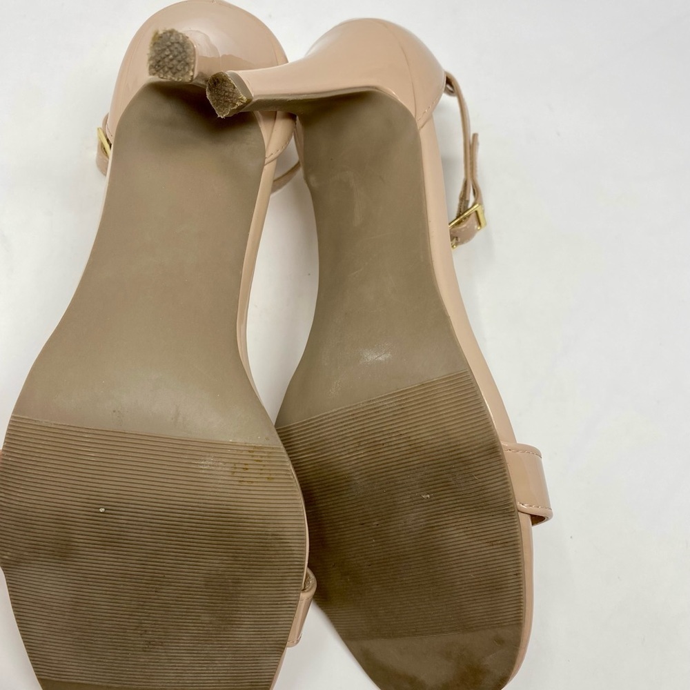 Women’s Elegant Nude Heeled Sandals Size 9.5 - Picture 8 of 8